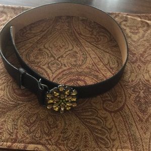 Dark Chocolate Brown Leather Belt
